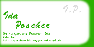 ida poscher business card